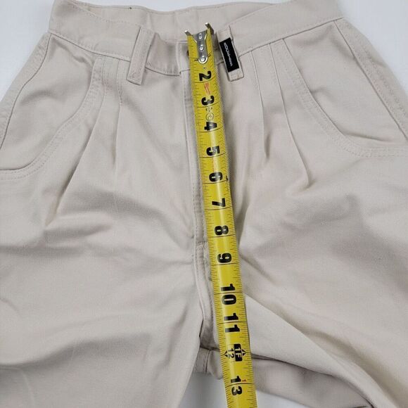 Vtg 90s Rockies Beige High Rise Rocky Mountain Bareback Mom Western Pants 3/4 - Picture 11 of 13